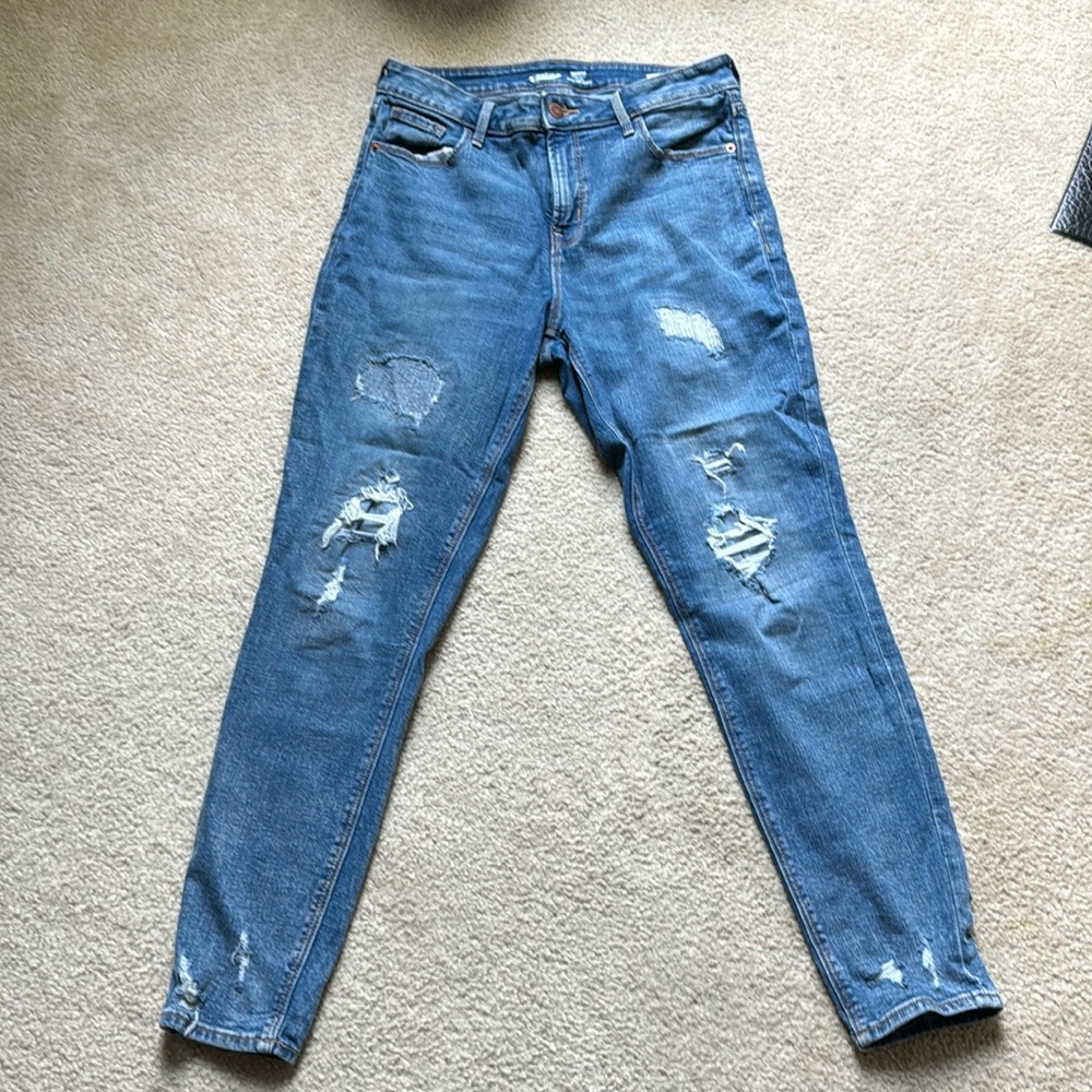 Rock star super skinny high rise jean